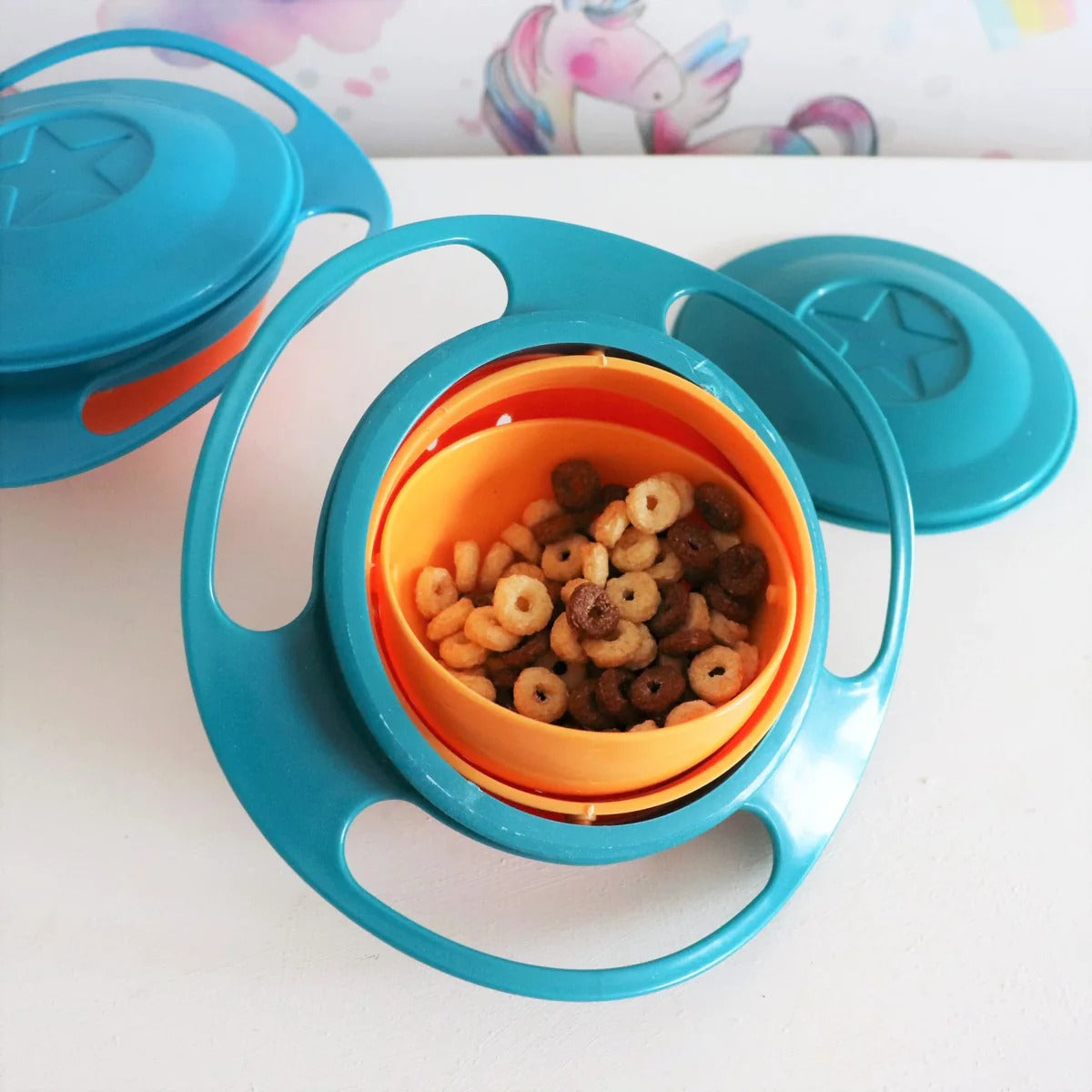 Plato Giratorio 360° Antiderrames – Comer Sin Derramar es Más Divertido