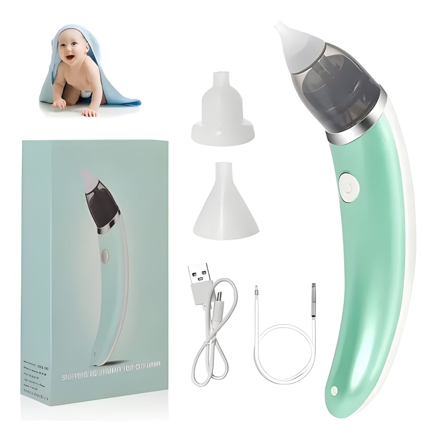 Aspirador Nasal Eléctrico para Bebés – Suave, Seguro y Eficaz