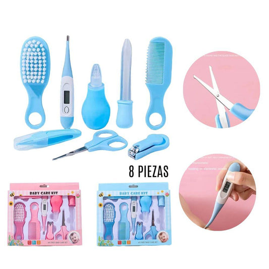 Kit de Aseo para Bebés 8 en 1 – Cuidado Completo y Seguro desde el Primer Día