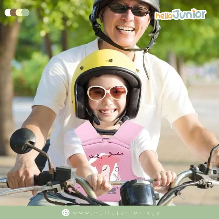 Canguro para Bebé en Moto – Chaleco Arnés de Seguridad para Viajes Seguros y Cómodos