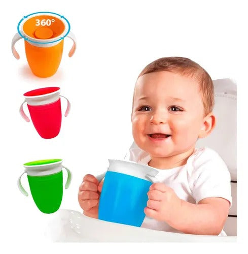 Vaso Infantil Antiderrames con Asas – ¡Aprender a Beber Nunca Fue Tan Fácil!
