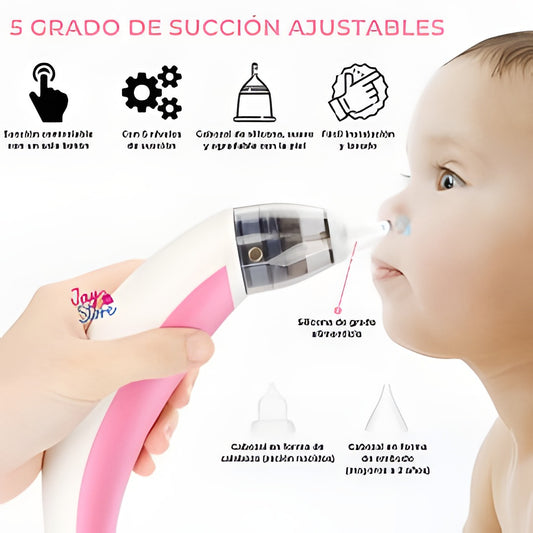 Aspirador Nasal Eléctrico para Bebés – Suave, Seguro y Eficaz