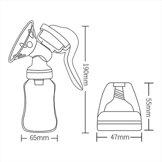 Extractor Manual de Leche Materna con Tetero – Práctico, Silencioso y Seguro